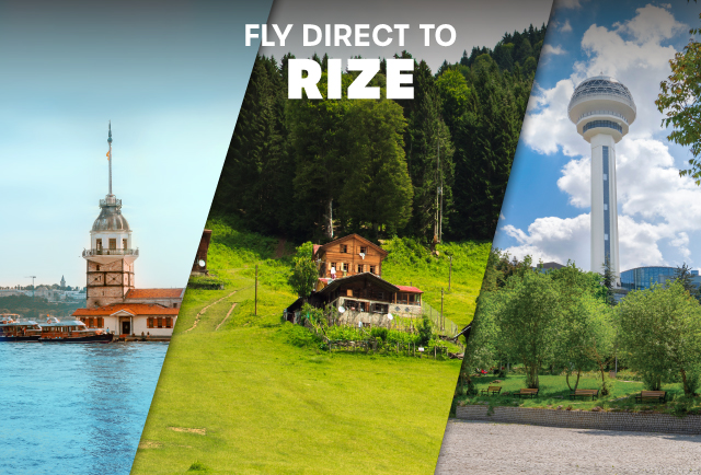 Flights to Rize from Istanbul (Sabiha Gokcen) and Ankara launched!