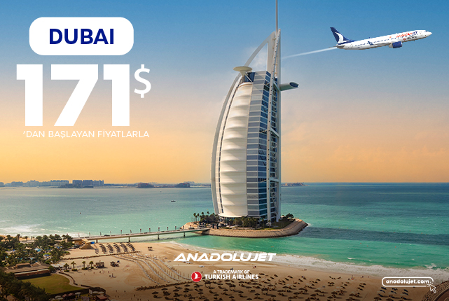 Dubai uçuşları 171$’dan başlayan fiyatlarla!