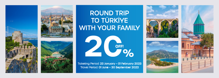 20% Off for the Whole Family on Flights to Türkiye!