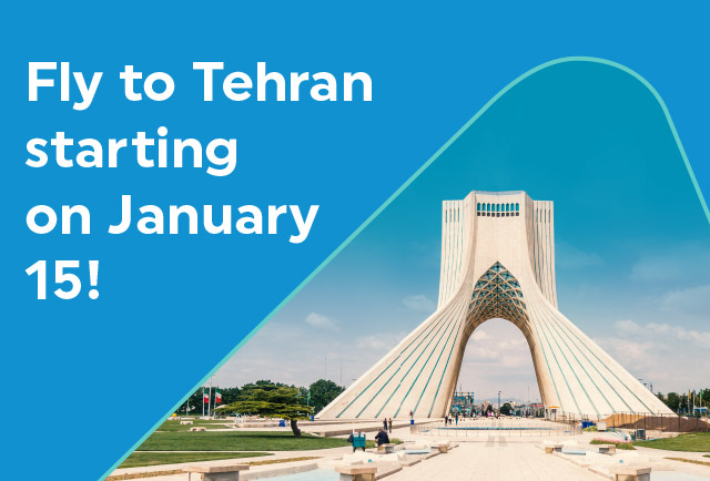 Our Tehran Flights have started!