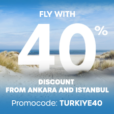40% discount on flights from Istanbul and Ankara!