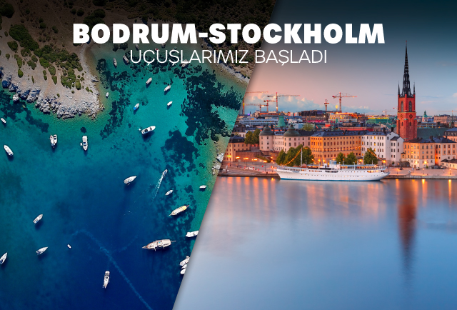 Bodrum - Stockholm direkt uçuşlarımız başladı!