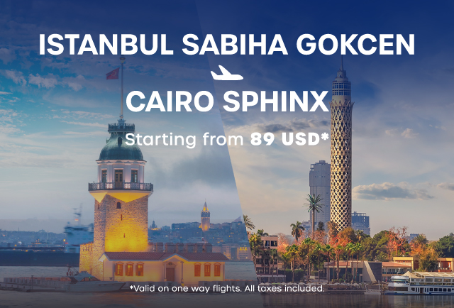 Istanbul Sabiha Gökçen - Cairo flights have started!
