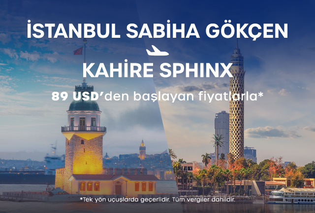 İstanbul Sabiha Gökçen – Kahire uçuşlarımız başladı! 