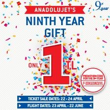 9th Year Gift from AnadoluJet