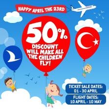 50% Discount Will Made All Children Fly!