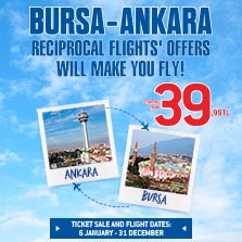 Bursa - Ankara Reciprocal Flights’ Offers Will Make You Fly!