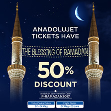 AnadoluJet Provides 50% Discount in Ramadan
