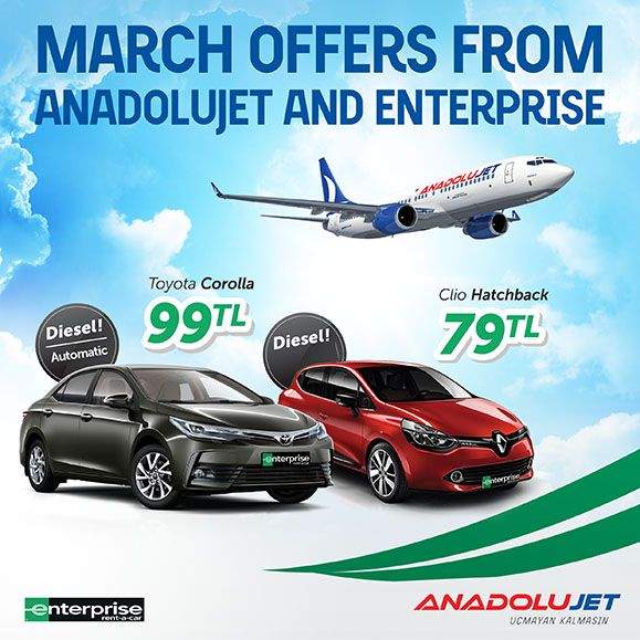 March Offer from AnadoluJet and Enterprise