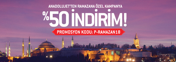 AnadoluJet’ten Ramazana Özel Kampanya