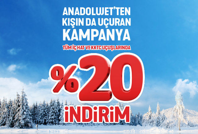 AnadoluJet’ten Kışın da Uçuran Kampanya!