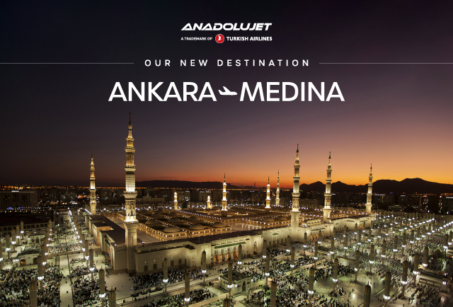 Ankara – Medina direct flights launched!