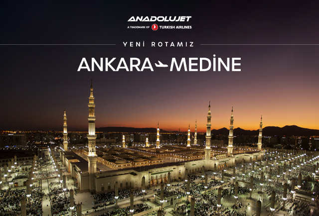 Ankara - Medine direkt uçuşlarımız başlıyor!