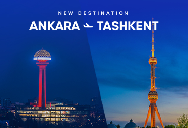 Ankara-Taşkent Direct flights have started!