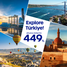 Early Booking Opportunities Starting From 449 TRY All Over Türkiye!