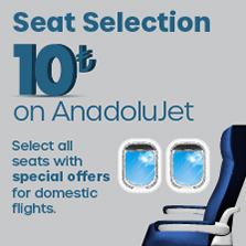 All Seats are 10 TRY on Domestic Flights!