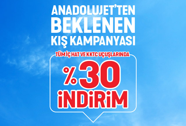 AnadoluJet’ten Beklenen Kış Kampanyası!
