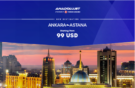 Ankara – Astana direct flights launched!